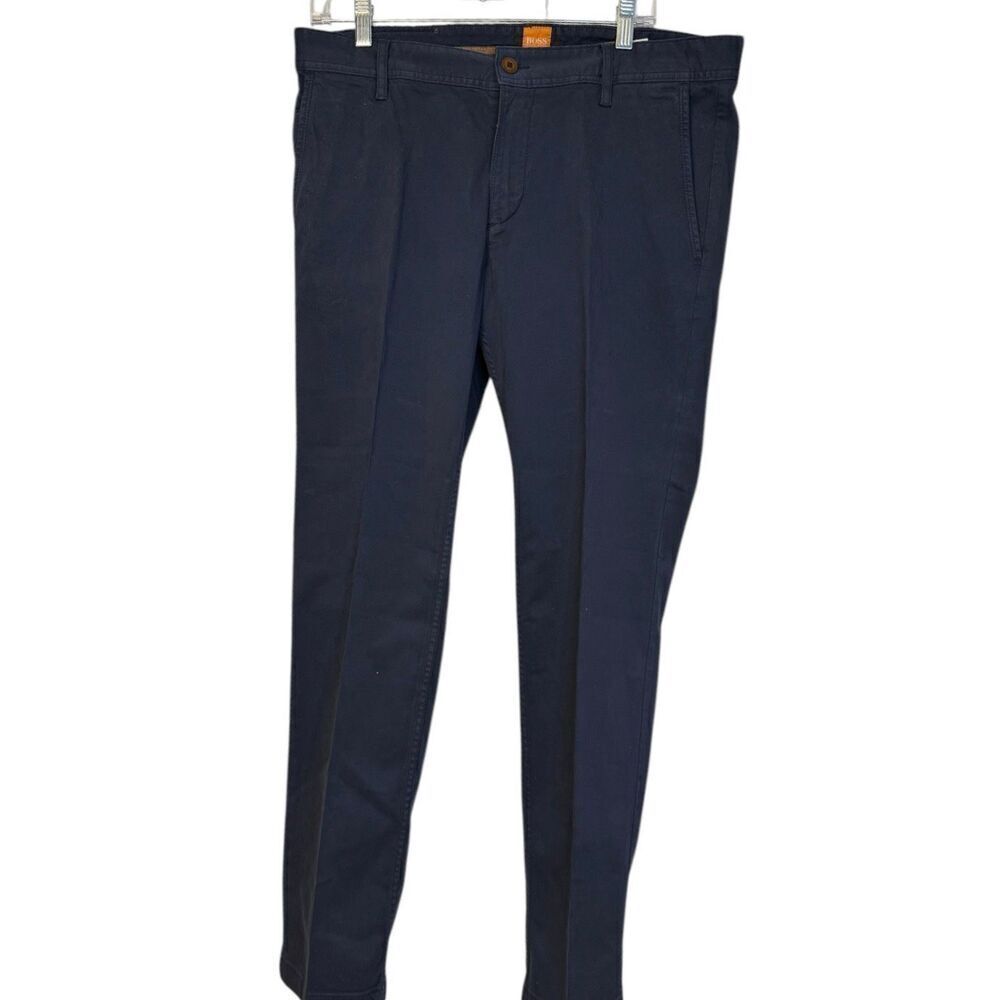 Hugo “Boss Orange” Chino Pants Navy Blue 34X32 Regular Fit - Picture 2 of 10